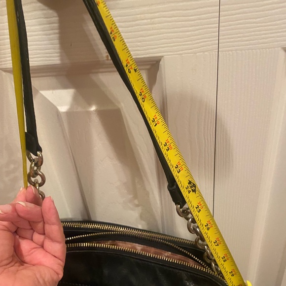 Beautiful black soft buttery leather bag. Like new - Picture 7 of 8